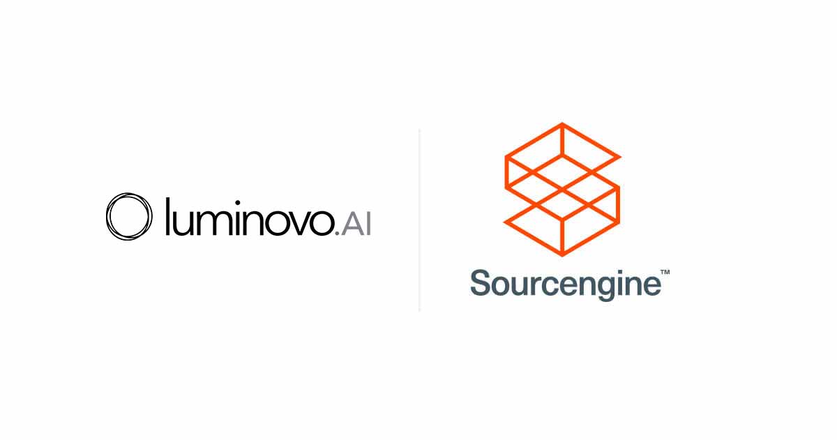 luminovo.ai and sourcengine logos