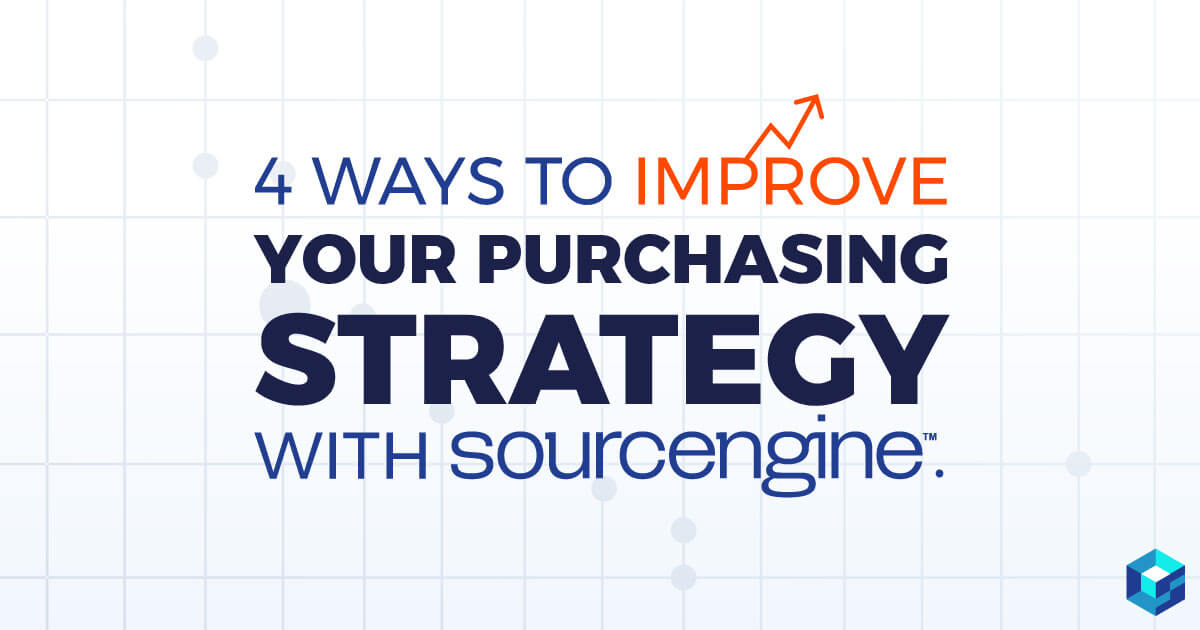 4 ways to improve your purchasing strategies for electronic components. Learn how Sourcengine can help you with all your needs.
