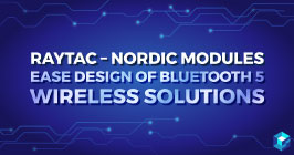 Image with Raytac's MDBT42V modules powered by Nordic's nRF52832 printed on it. Searching for specific components from your list of parts? Take a look at Sourcengine. 