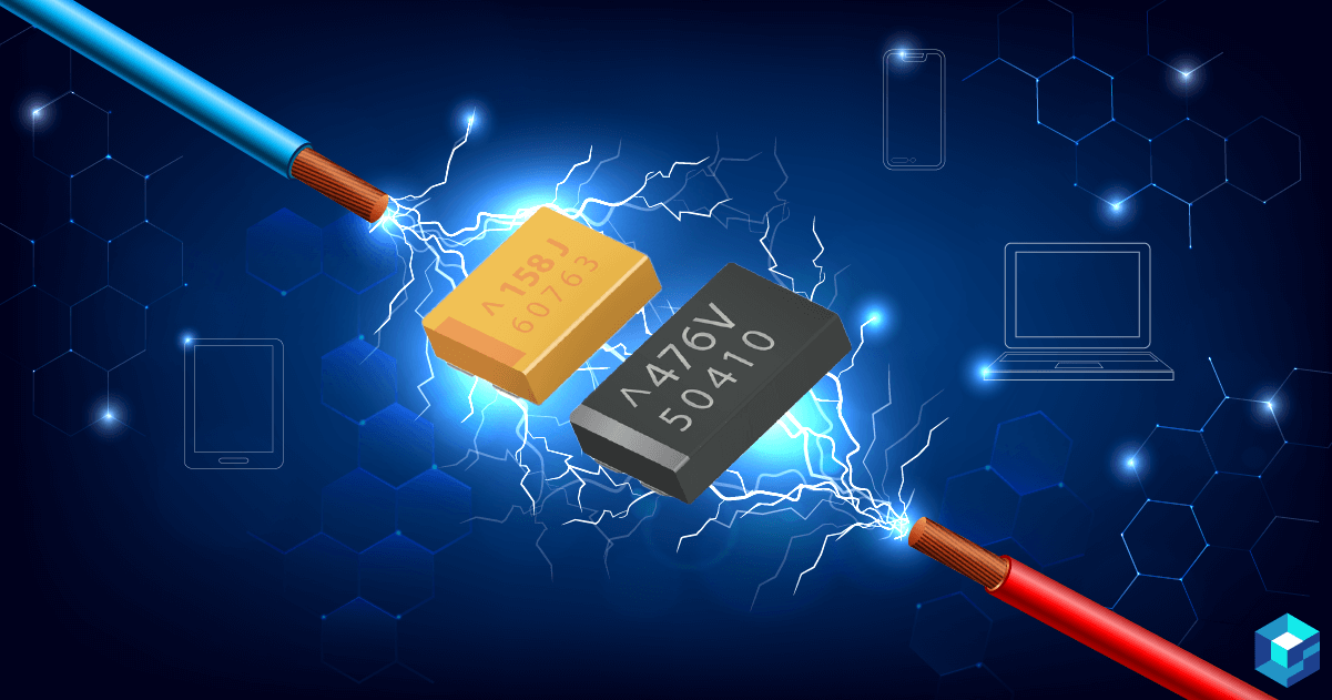 Image of wires and capacitors in between them to connect and allow data transmission. Take a look at Sourcengine for more information on these capacitors and others.