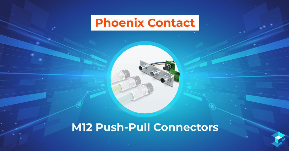 Image with Phoenic Contact M12 connector on it; find out more about this component and others offered by this company on Sourcengine.