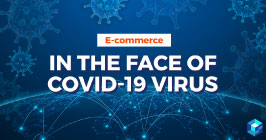 Image with E-Commerce in the Face of Covid-19 printed on it. This article discusses digital solutions for today's supply chain. It's all here at Sourcengine. 