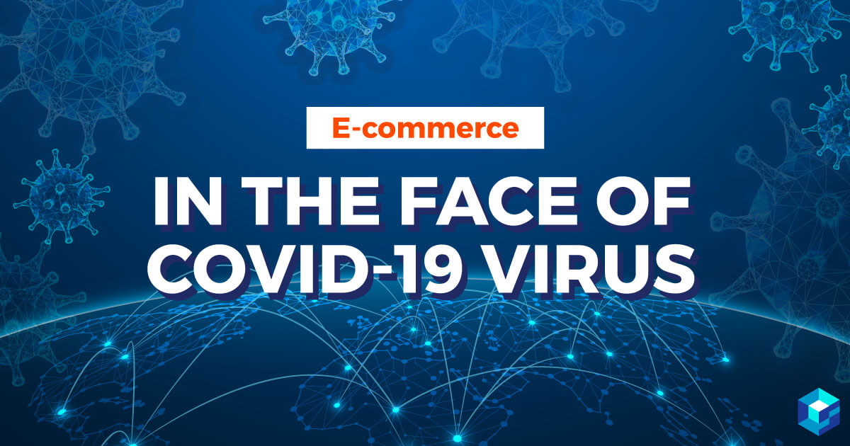 Image with E-Commerce in the Face of Covid-19 printed on it. This article discusses digital solutions for today's supply chain. It's all here at Sourcengine. 