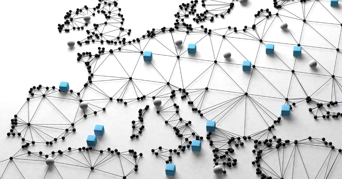 Map of established trade routes for the semiconductor industry; in the age of widespread disruption, Sourcengine can help shore up new routes for manufacturers.