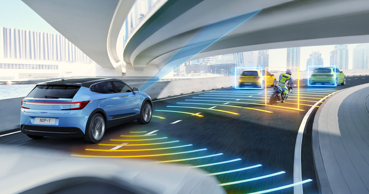NXP image showcasing its new sensors for automotive and driver safety. Take a look at NXP featured products here on Sourcengine. 