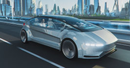 Autonomous car taking a passenger to a specified definition; Microchip Technology's CoaXPress 2.0 is a versatile component with many applications in the automotive and robotics spaces. See it here on Sourcengine. 