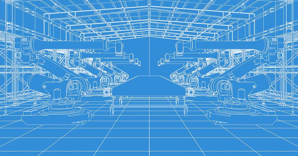 Blueprint visual of fabrication center; Samsung's new factory in Austin, Texas will help shore up supply routes in N. America. For the latest industry news and sourcing components, see Sourcengine.