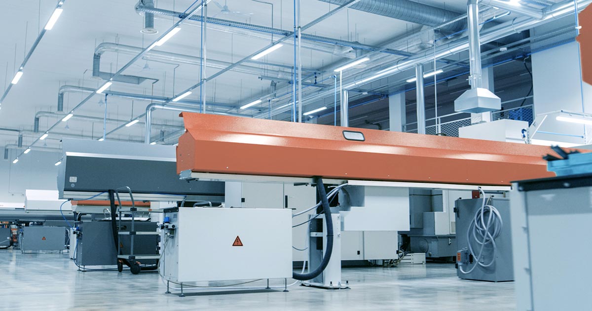 Electronic components factory floor; the European Union is considering a partnership with TSMC or Samsung to build out a new manufacturing plant; this will help fortify supply chains in the region. See how Sourcengine can help with your components supply chain right now through the power of digitalization.