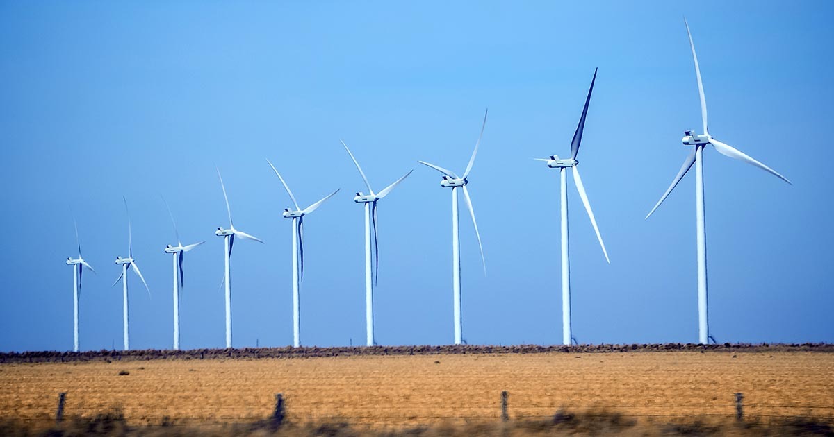 Image of wind turbines in Texas; due to severe weather conditions in Texas, several manufacturers (including Samsung, Infineon, NXP) have temporarily shuttered factories to divert electricity to residents. If you're looking to source components during these difficult days, take a look at Sourcengine's marketplace.