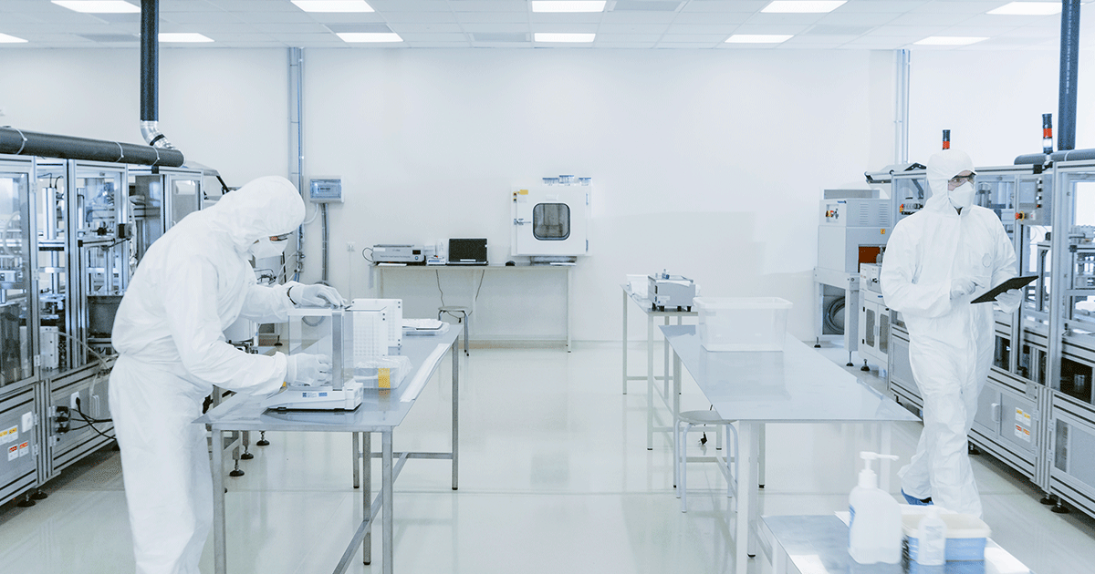 inside a chip fab cleanroom