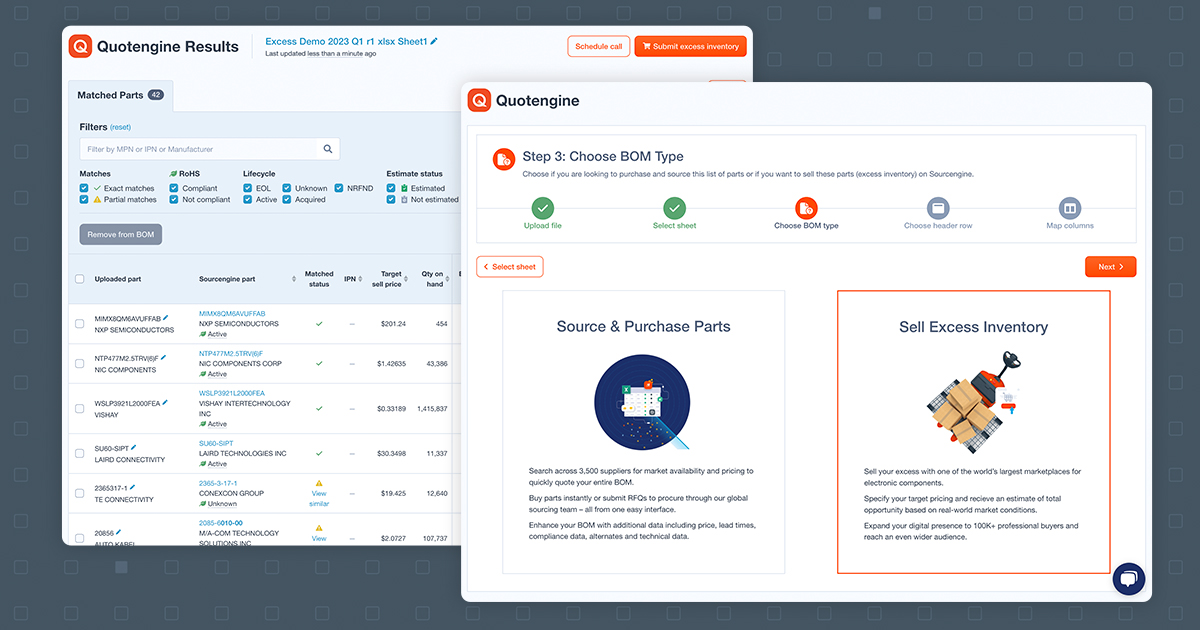 The Excess Estimator interface in use