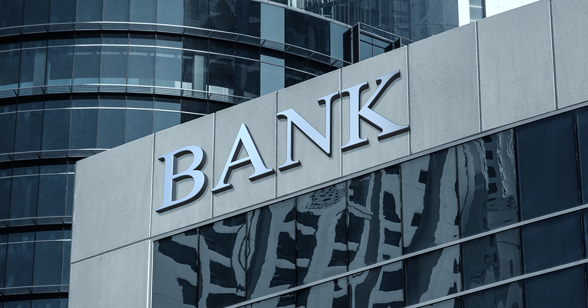 The image of a bank building