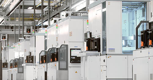 An image of semiconductor lithography machines